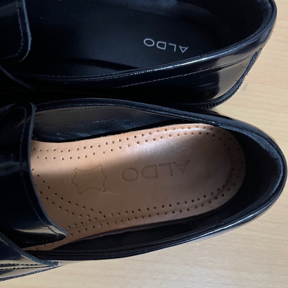 ALDO black mirror face size 12. Trendy sole design for class. - Picture 6 of 6